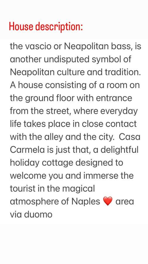Casa Carmela Villa Napoli Eksteriør bilde